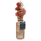 Atmosphera - Bouquet de fleurs séchées en vase Wonder créateur d'intérieur - Blush
