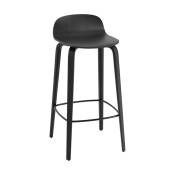 Chaise de bar 75 cm noir Visu - Muuto