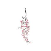 Chute plante artificielle cerisier rose clair 78cm