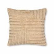 Coussin Crease Wool / 50 x 50 cm - Laine tissée et tuftée main - Ferm Living beige en tissu