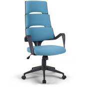 Franchi Bürosessel - Chaise de bureau ergonomique réglable en hauteur en tissu Motegi Ocean