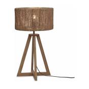 Lampe à poser en bambou naturel avec abat-jour naturel 30x45 cm Iguazu - Good & Mojo