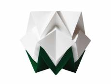 Lampe de table origami bicolore en papier - taille s