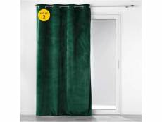 Lot de 2 rideaux à oeillets 140 x 260 cm velours côtelé casual vert foncé RIDEAUX2022861JT