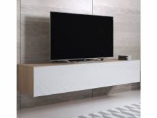 Meuble tv modèle luke h2 (160x30cm) couleur sonoma