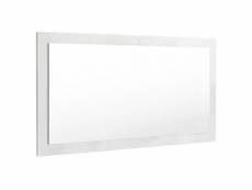 Miroir haute brillance blanc 110 x 52 cm