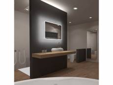 Miroir salle de bain led rectangulaire auto-éclairant 80x70cm - ulysse led 80