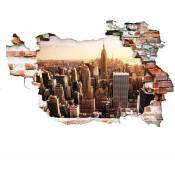 New York Usa - Grand sticker mural New -York 120 cm
