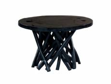Paris prix - table d'appoint ronde "radix" 60cm noir