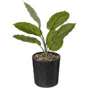 Plante verte artificielle Pot en céramique d 12 x
