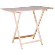 Salone Srl - table pliante en bois naturel CM.60X80XH75