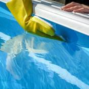 San Marco - Gant avec ponge pour le nettoyage des liners de piscine