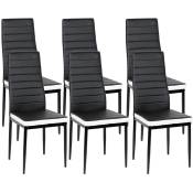 Skecten - Lot de 6 chaises pour salle à manger
