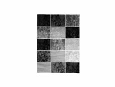 Subway cube tapis de salon en polypropylene - 120x170 cm - noir DEC3218111206656