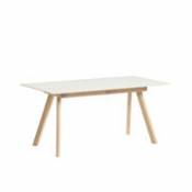 Table à rallonge CPH 30 / L 160 à 310 cm x larg. 80 cm - Linoleum - Hay blanc en plastique