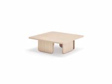 Table basse carré bois naturel - teulat arq - l 100