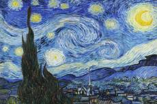 Tableau célèbre La Nuit Etoilée de Vincent Van Gogh cm