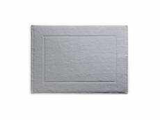 Tapis de bain 100% coton gris clair - 50x70cm