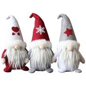 Tlily - Gnome de Vacances Fait à la Main SuéDois Tomte, DéCoration de NoëL Elfe Ornements Cadeaux de Jour de L'Action de Grâce Gnomes SuéDois