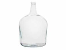 Vase en verre dame jeanne 12 litres transparent