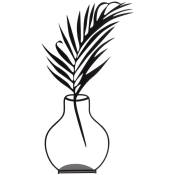 Wellhome - Objet décoratif 'vase avec plume'.