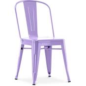 Chaise de salle à manger en acier - Design industriel - Nouvelle édition - Stylix Violet pastel - Acier - Violet pastel