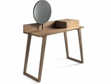 Coiffeuse bois avec miroir et un tiroir Furniture_1464