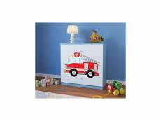 Commode babydreams bleue pompiers