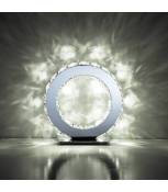 Lampe de table ronde Galaxy 10W LED 6000K chrome poli/cristal
