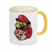 LookMyKase Mug/Tasse - Bord Jaune - Zombie Mario