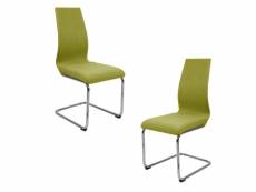 Lot 2 chaises originales vert anis - peps 66087309LOT2