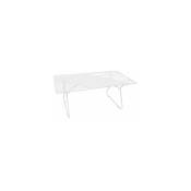 M-s - Table basse 100x45x60 cm en métal blanc