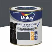 Peinture multi supports extérieure garantie 8 ans Dulux Valentine satin gris sombre 0 5L