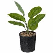 Plante artificielle Night - pot en céramique - H35 cm Atmosphera créateur d'intérieur - Gris anthracite
