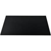 Plateau de Table Glasgow en Verre esg 100 x 62 cm Noir