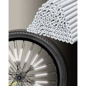 Reflecteur Rayon Velo,72 PCS Visibilité à 360° Réflecteurs pour Rayons de Vélo Bicyclette Rayons Réfléchissants pour Tous Les Rayons de Vélo Standard