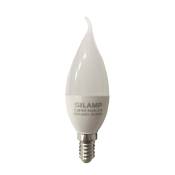 Silamp - Ampoule led E14 Flamme 8W 220V Ø38mm - Blanc