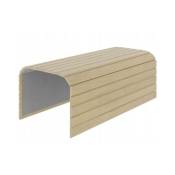 Tablette pliable plateau pour accoudoir de canapé couleur Hêtre 40x44cm wood