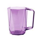 Tasse en plastique multifonctionnelle Utilisation quotidienne Tasse en acrylique(Violet)