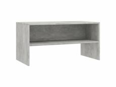 Vidaxl meuble tv gris cement 80 x 40 x 40 cm aggloméré 800058