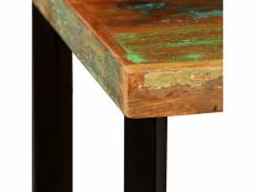 Vidaxl table de bar bois de récupération massif 60 x 60 x 107 cm 245439