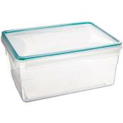5five - boîte de conservation plastique clipeat 3,75l - Transparent et bleu
