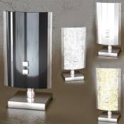 Abat-jour tp-shadow 1088 p g9 led verre coloré décoré lampe table de chevet intérieur moderne, verre noir