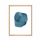 Affiche encadrée Ronan Bouroullec - Drawing 3 / 52,5 x 70,3 cm - The Wrong Shop bleu en papier