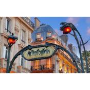Affiche metro et façades parisiennes - 60x40cm - made