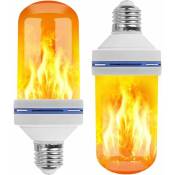 Ampoule flamme, design 4 modes E27 lampe effet de lumière