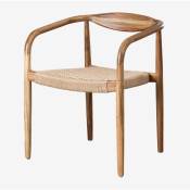 Chaise de salle à manger en bois d'acacia Mallory SKLUM - Brun Acacia Brun Acacia
