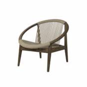 Chaise lounge Norma / Corde acrylique & chêne - Vincent Sheppard beige en tissu
