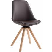 Chaise pivotante de la conception en bois clair et
