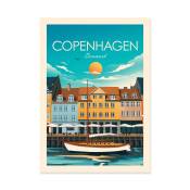 COPENHAGEN DENMARK - STUDIO INCEPTION - Affiche d'art 50 x 70 cm